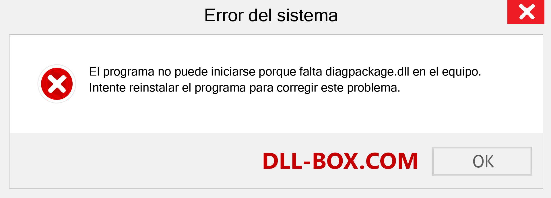 ¿Falta el archivo diagpackage.dll ?. Descargar para Windows 7, 8, 10 - Corregir diagpackage dll Missing Error en Windows, fotos, imágenes